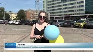 ReTV: Pirmo reizi Daugavpilī norisinājās Ukrainai veltīts atbalsta gājiens