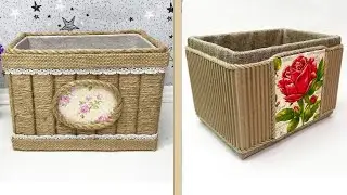 Storage at home // How to make a cardboard box