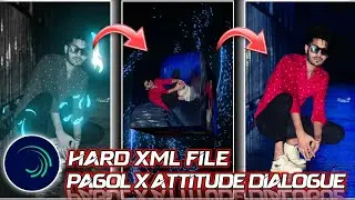 PAGOL HOYE JABO AMI STATUS EDITING || ALIGHT MOTION FREE HARD XML FILE 🥱🤟