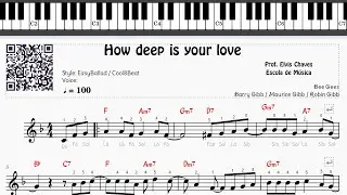 🎼 How deep is your love - 2585 - Bee Gees - Tutorial Partitura Fácil 2