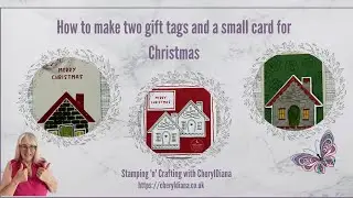 How to make two gift tags and a small card for Christmas using the Humble Home Bundle.