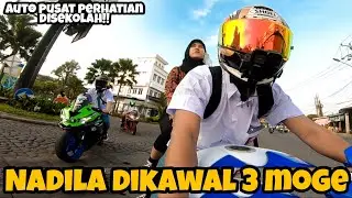 DROPPING A VOCATIONAL SCHOOL GIRL TO SCHOOL ON A MOGE R6