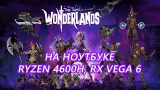 Tiny Tina's Wonderlands на ноутбуке (RX Vega 6)