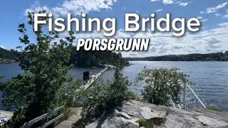 Fishing Bridge in Porsgrunn, Norway