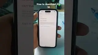 How to download iOS 18 💝🎉🎉 #IPHONE #ios18  #iphone #apple