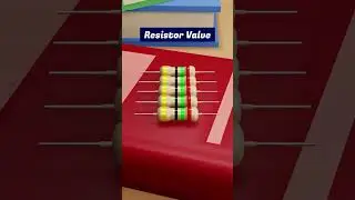 Resistor Color Bands & Color Code Explain #shorts #3danimation