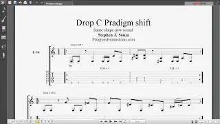 Drop C Paradigm shift - Same shape new sound