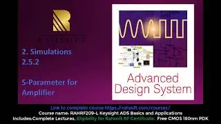 RFIC Design S parameter simulation of amplifier in ads advance design system  s parameter