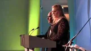 Clare Louise, CEO,  says goodbye to the MPA at the 2016 Awards Dinner