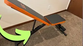 Lusper Weight Bench review - easy to tuck away!