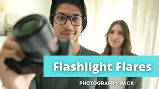 How to Get a DREAMY PORTRAIT FLARE USING A FLASHLIGHT - Creative Photography Hacks 2021