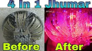 4 कलर में झूमर कैसे बनाते है। how to rebuild and make #jhumar #electronic #fancy #decoration