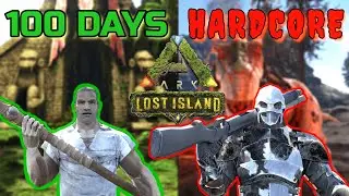 I survived 100 Days of HARDCORE ARK Lost Island! | ARK 100 Days