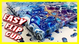 INCREDIBLE BLUE Acrylic Pour Painting!