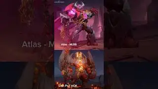 Atlas vs Lian Po Honor of Kings vs Mobile Legends #mlbb #mobilelegends #Honorofkings