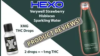 HEXO Verywell Strawberry Hibiscus Sparkling Water Drink & XMG THC Drops PRODUCT REVIEWS DEC 14, 2020