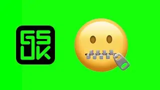 Zipper-Mouth Face Emoji | GSUK — Copyright Free Green Screen