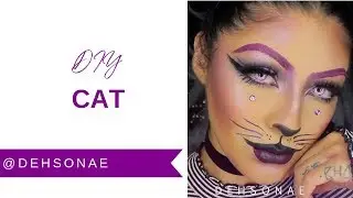 Halloween How-To: Purr-fect Purple Cat with @dehsonae