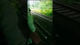 🚂 Mumbai local train 🚆 under bridge 🌉 passing