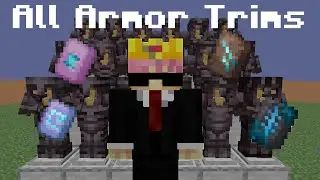 I Collected EVERY Minecraft Armor Trim with Netherite! All 18 Armor Sets Showcase!