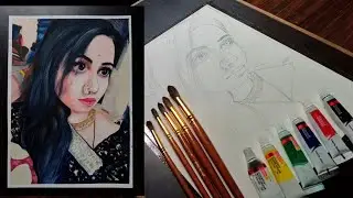 How to draw a Indian girl 👸Indian models❤️❤️ #shivdayalnishadarts #indianmodels #watercolorpaintings