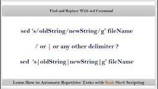 Section-9: Video-9  sed Command For Find and Replace | VRTechnologies