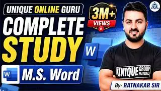 Microsoft Word (Home Menu )Tutorial (हिंदी) - Complete MS-Word Tutorial 2020 for Beginners