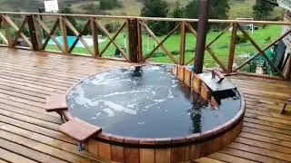 Tinaja de rauli con jacuzzi entregada en Valdivia👍