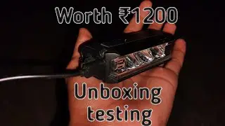 ₹1200 Cycle Headlight Unboxing & Real Test | Super Bright LED Bike Light Review!