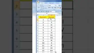 How To Use ROMAN Formula In Excel || Excel Formulas And Function 