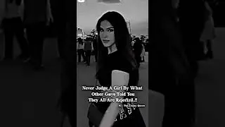 never judge a girl...