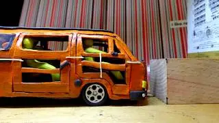 What will happen with unfastened in an accident Непристегнутые при ДТП(пластилиновая модель)