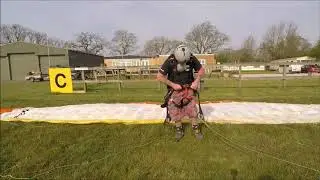 Pre- flight check for Paragliding