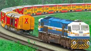 WDP4D SHUNT DOUBLE DECKER EXPRESS TRAIN | BUMPY RAILROAD | Train Simulator | Railwork | NTG GAMING