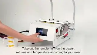 How to use the tumbler heat press machine