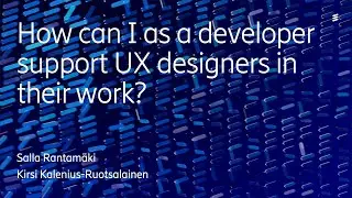How can I as a developer support UX designers in their work?
