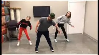 Taylor and Reese Hatala pop lock training with Lukas Lock