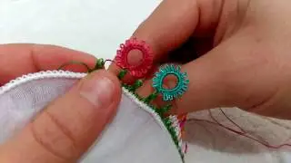 Pipetle yapılan iğne oyası örneği