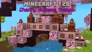 How to Build a Cherry Blossom Bridge | Minecraft 1.20 Build Inspiration