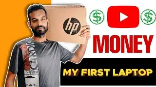 My first laptop from youtube money 🔥🔥🔥