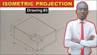 Isometric Projection #3 | How to Draw a Cut Out in Isometric Projection | Isometric Drawing Tutorial