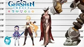 ⚔️ Genshin Impact Giants: Size Comparison | Satisfying! 