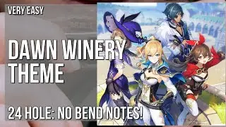 How to play Dawn Winery Theme (Genshin Impact) on Tremolo Harmonica 24 Holes (Tutorial)