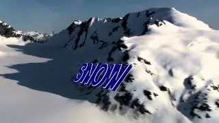 3d snow text
