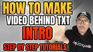 How to make Video Behind Txt Intro