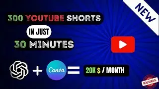Unbelievable: Made 300 YouTube Shorts in 30 MINUTES! 