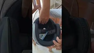 Проверяю шлем на прочность. 