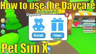 How to use Daycare in Pet Sim X | Normal and Hardcore | Secret Rose Egg | How to farm Heart Piles