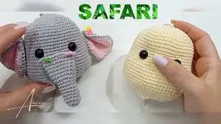 Aula 1 - Corpo base safari- Passo a passo iniciantes  girafa amigurumi 🦒( CABEÇA)