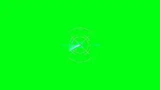 Head up Display in motion green screen